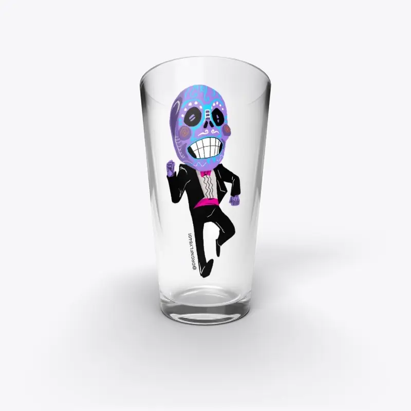 Dancing big skull (purple)